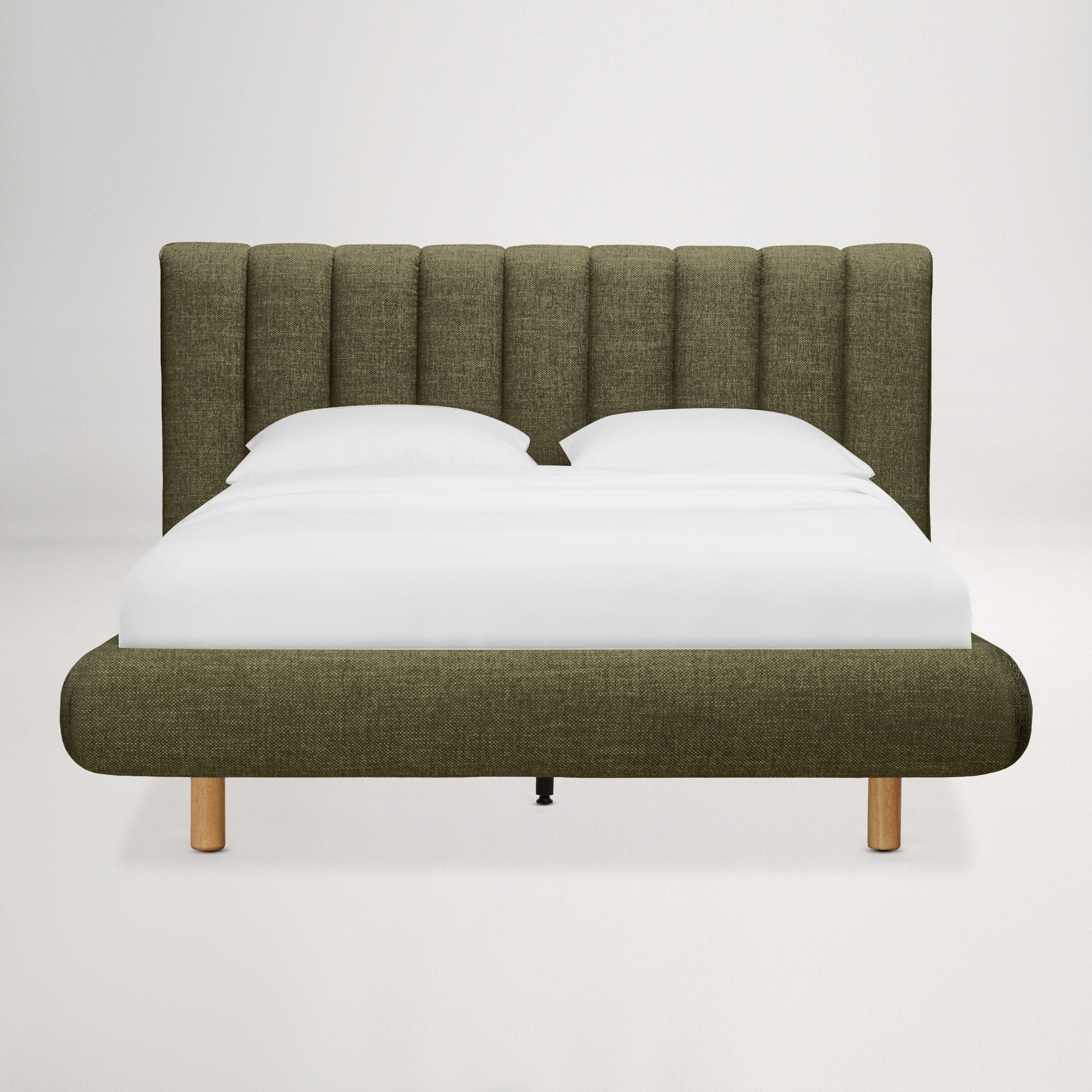 Arlo Floating Double Bed (Tufted Headboard)