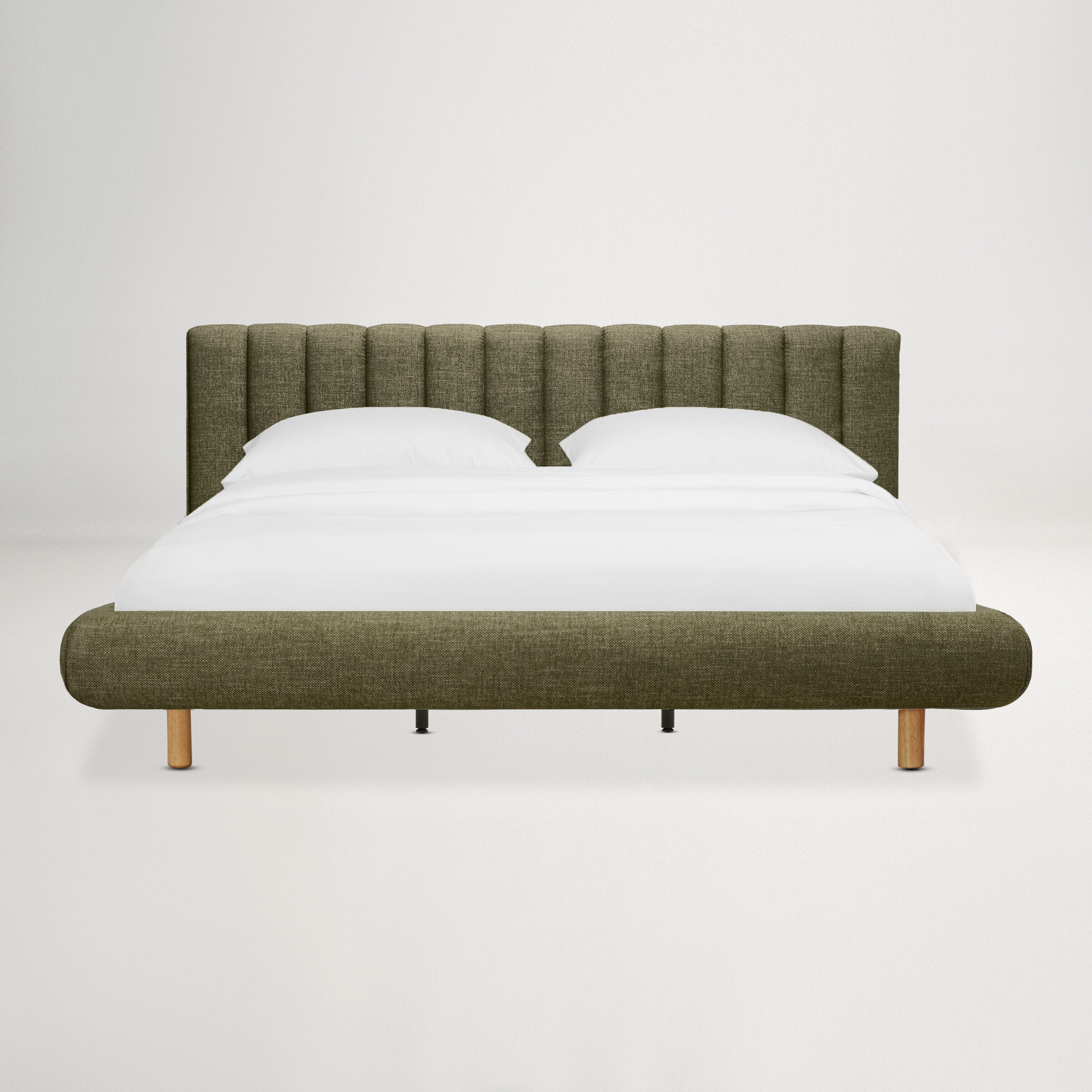 Arlo Floating King Bed (Tufted Headboard)