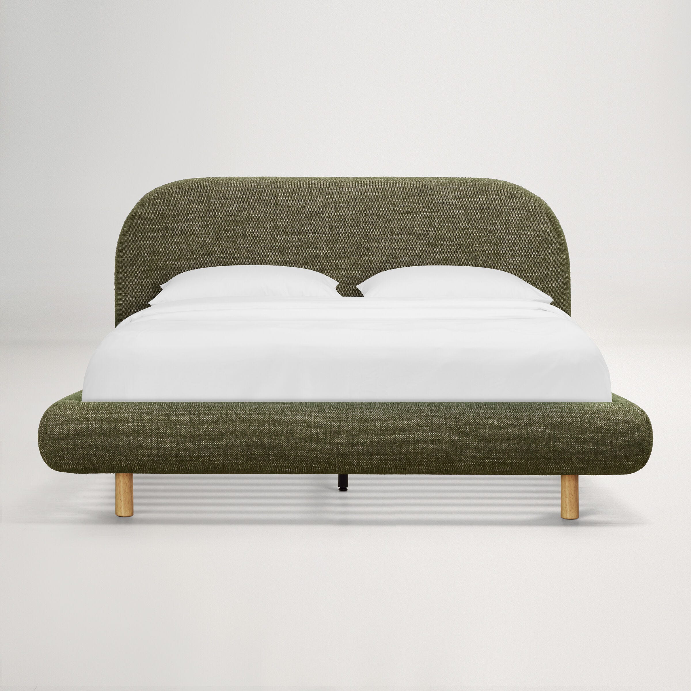 Arlo Floating Queen Bed (Curved Headboard)