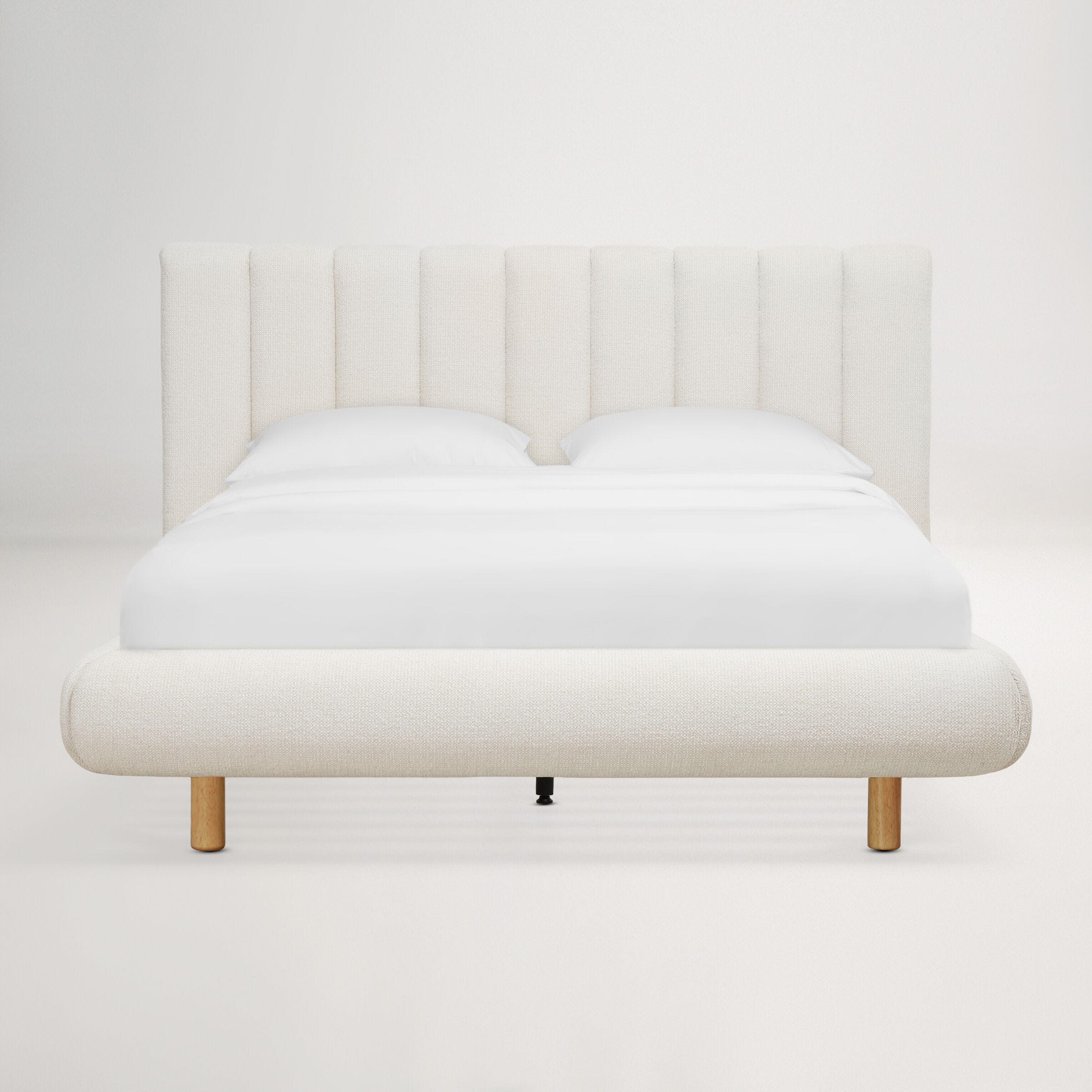 Arlo Floating Double Bed (Tufted Headboard)