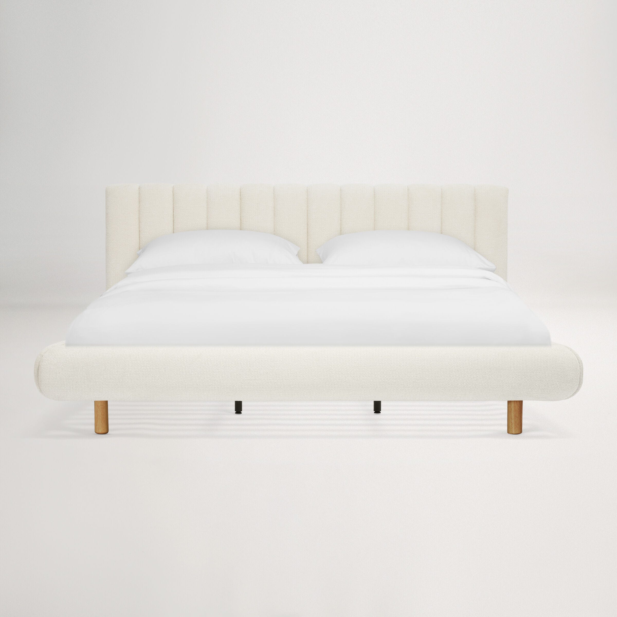 Arlo Floating King Bed (Tufted Headboard)