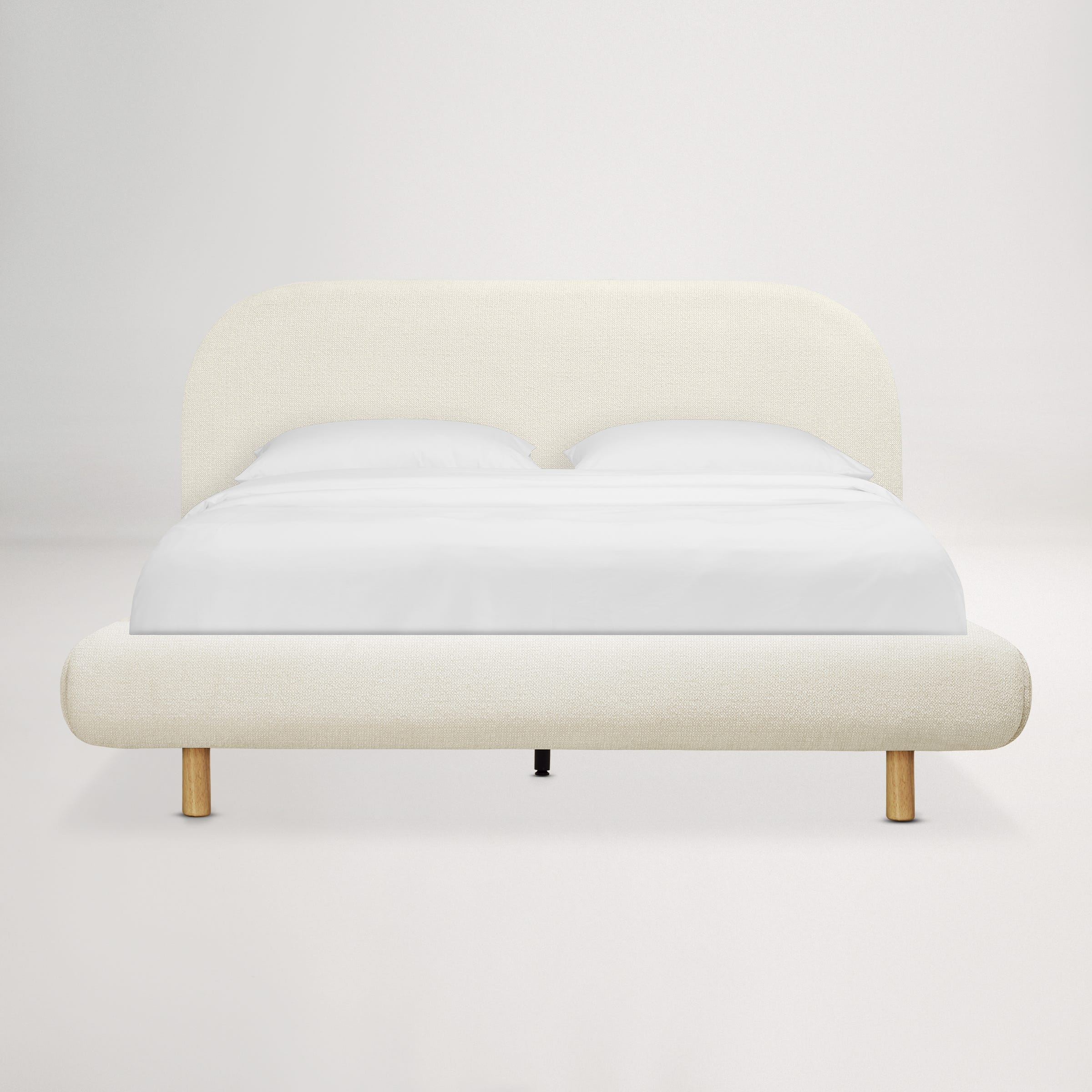 Arlo Floating Queen Bed (Curved Headboard)