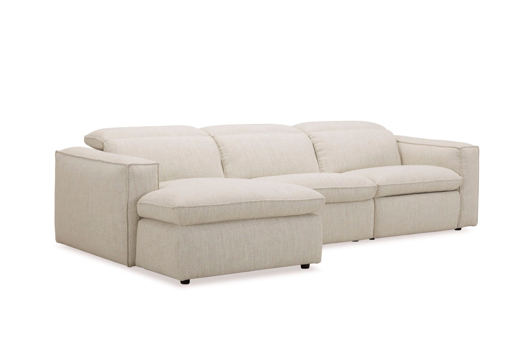Abode Fabric Recliner Left Chaise | Stylish Comfort