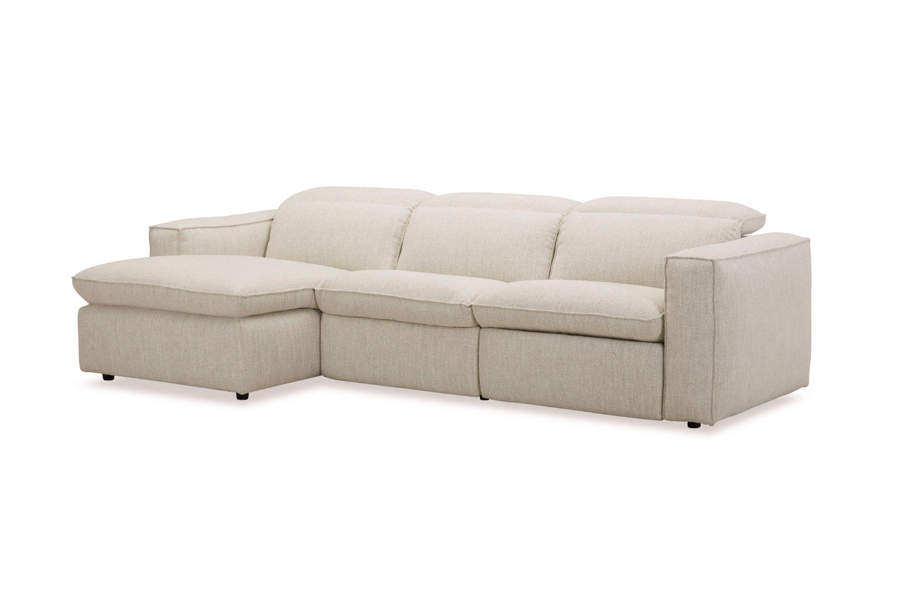 Abode Fabric Recliner Left Chaise | Stylish Comfort