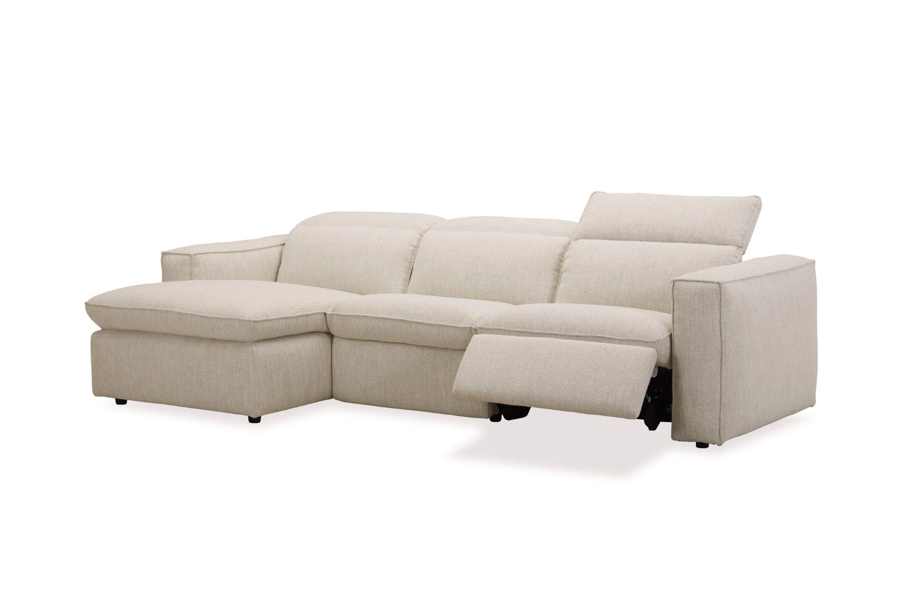 Abode Fabric Recliner Left Chaise | Stylish Comfort