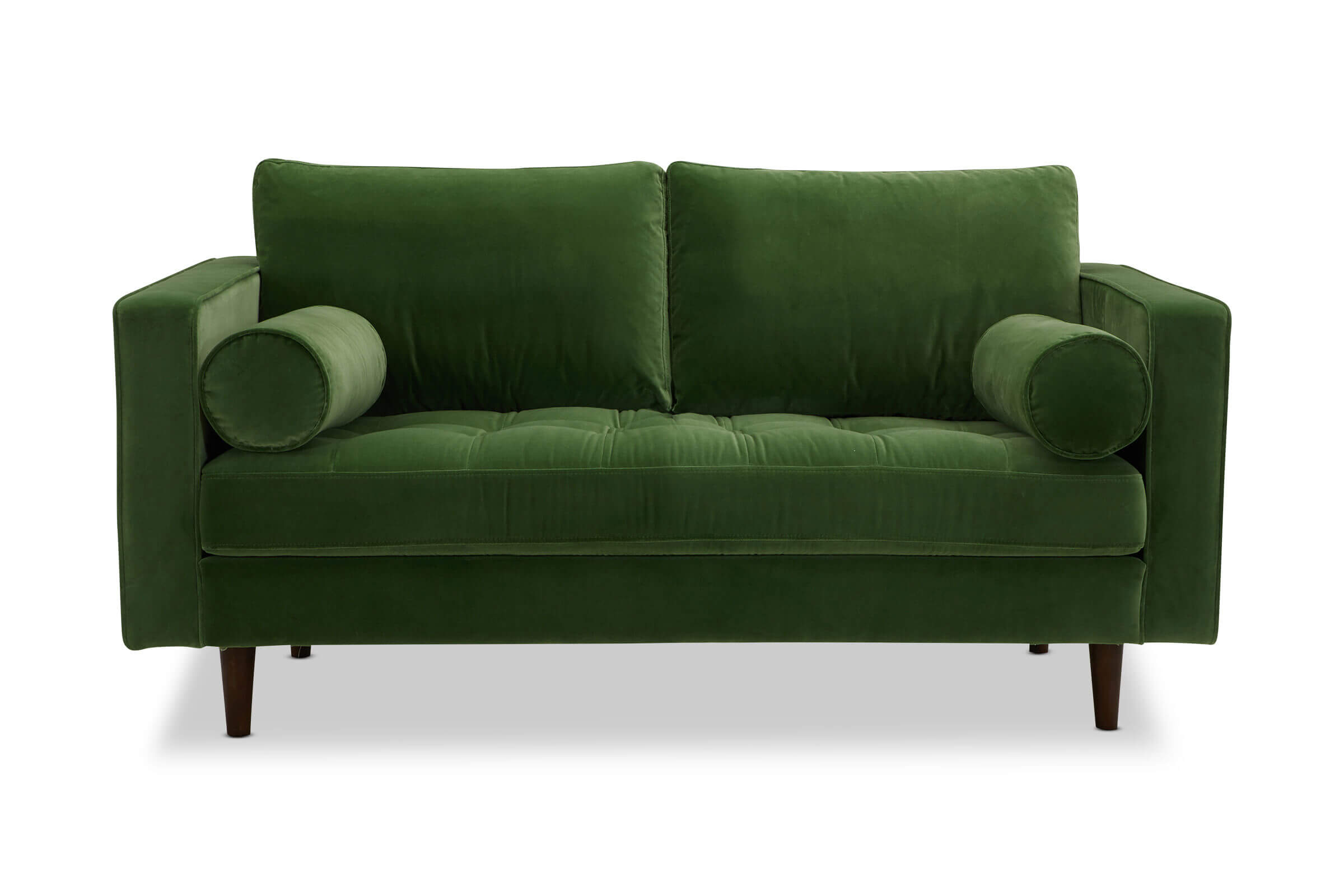 Draper 2.5 Seat Sofa Velvet Green Lounge Lovers