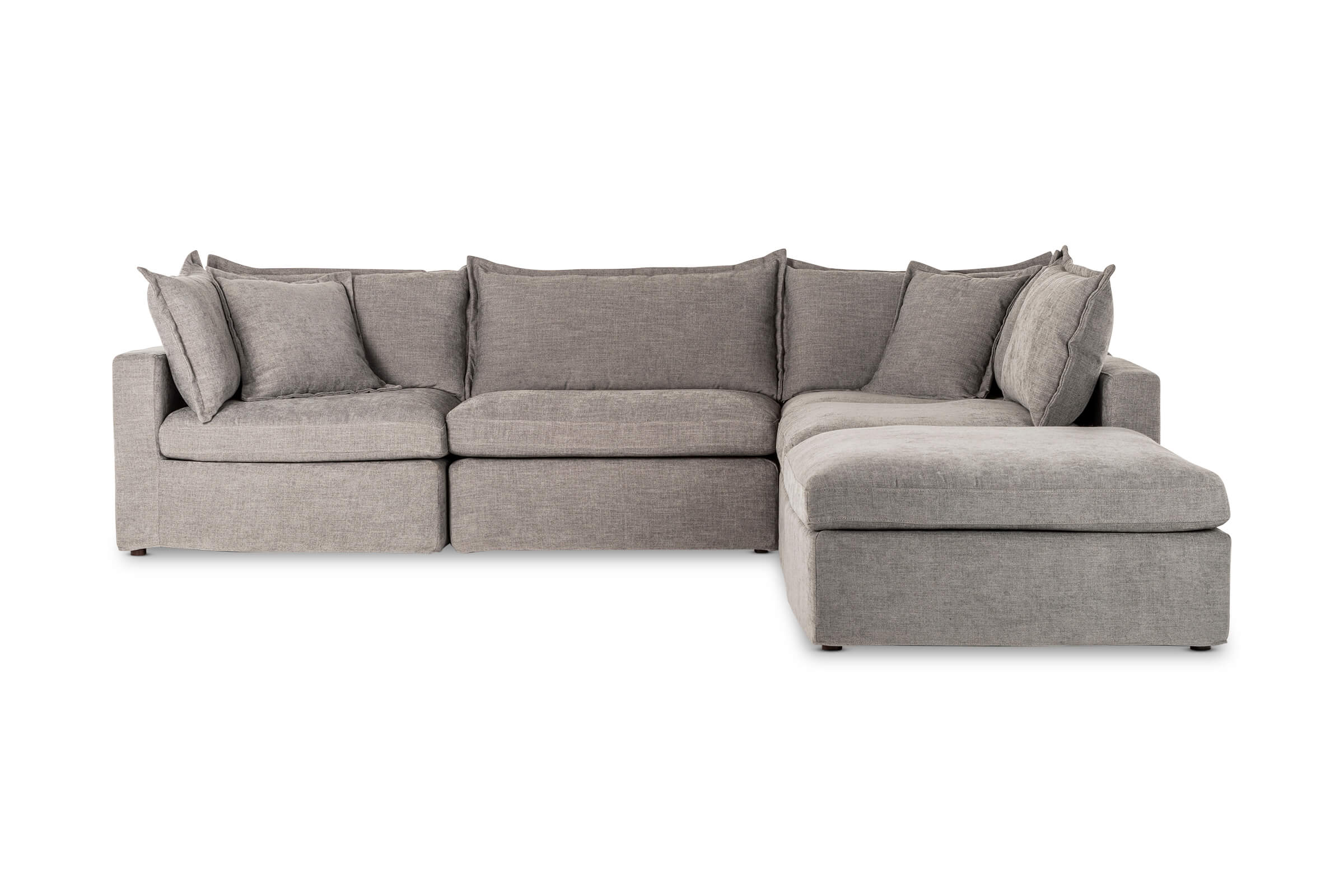 Haven Corner Sofa Pebble Dark Grey Modular Design Lounge Lovers