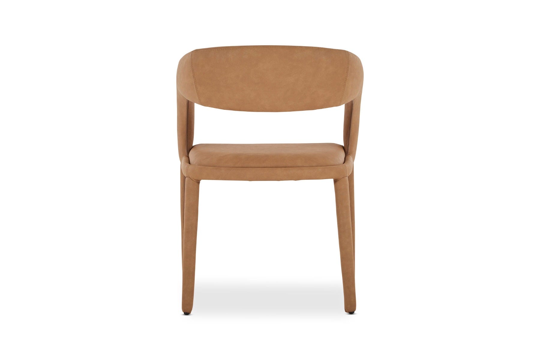 Helena Dining Chair Tan PU Upholstery Lounge Lovers