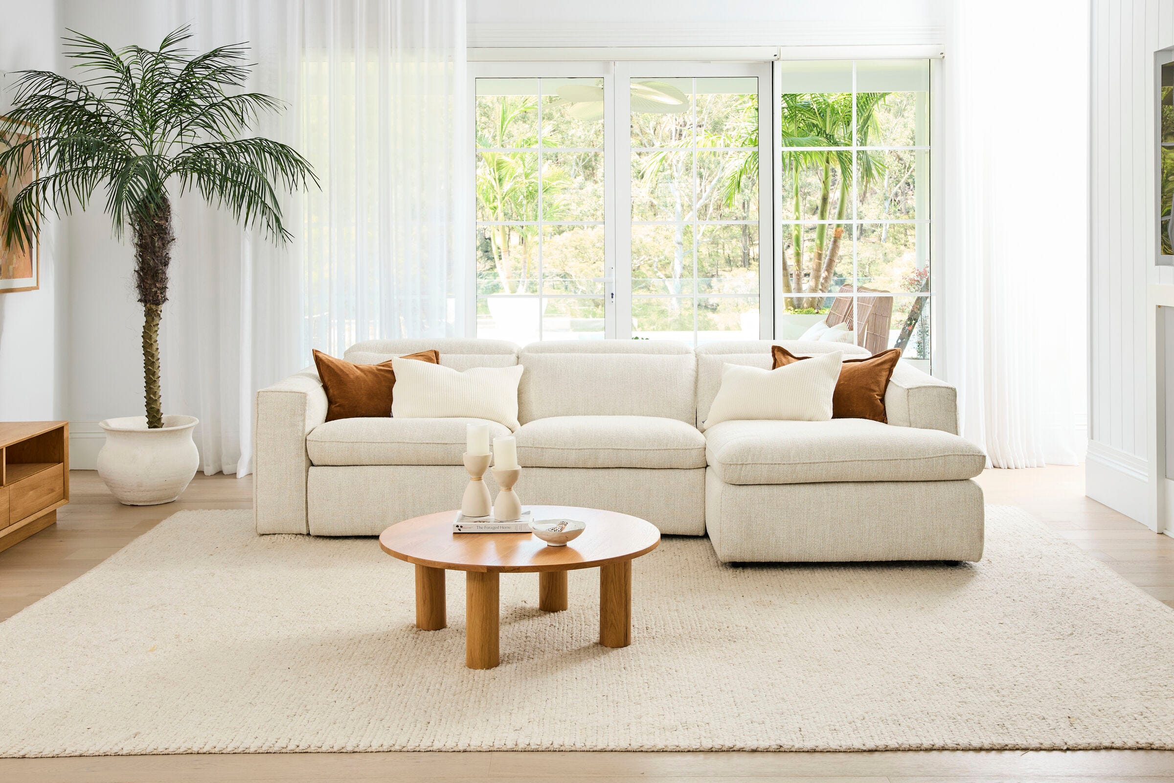 Abode Fabric Recliner Left Chaise | Stylish Comfort