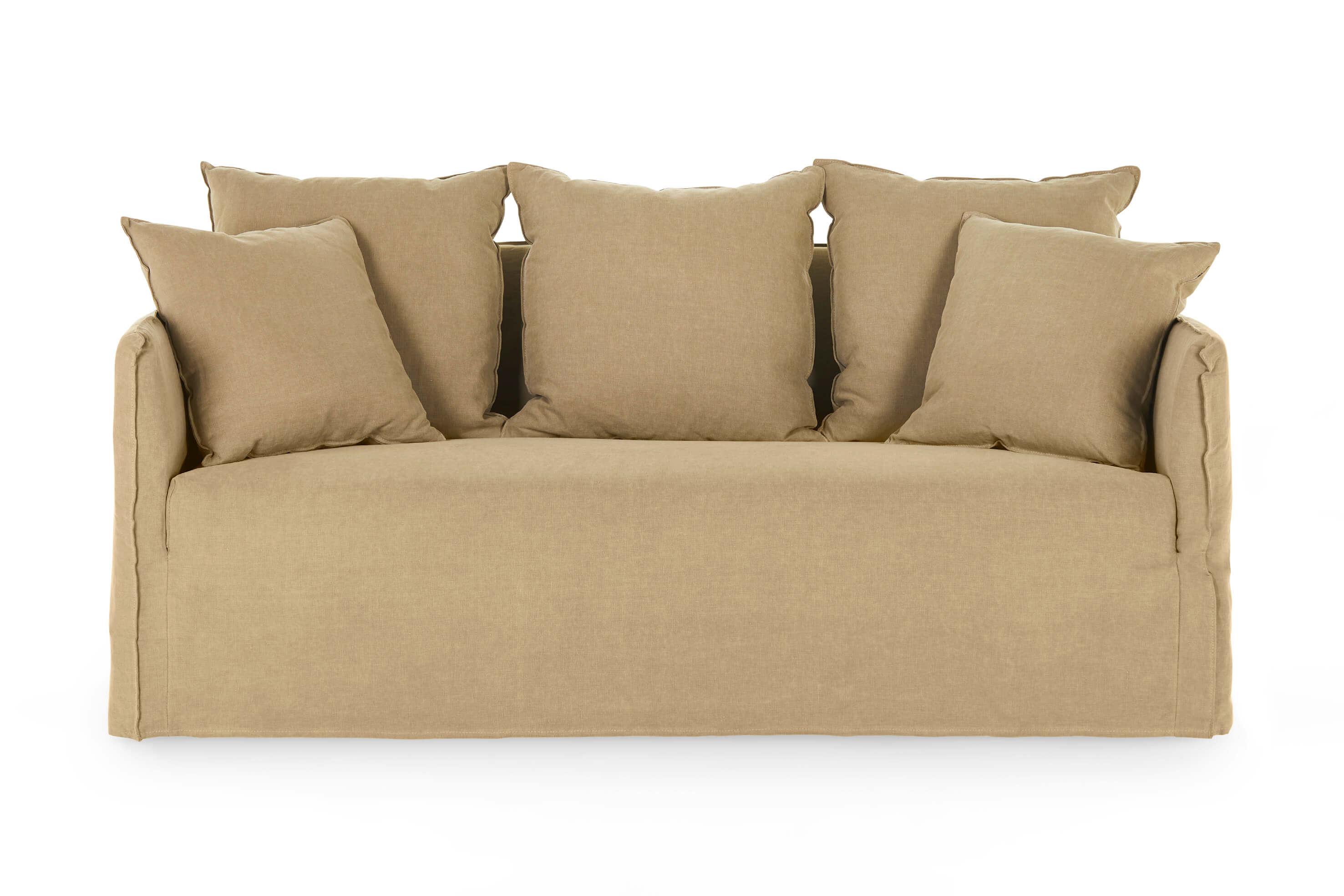 Bronte 2 Seat Sofa Khaki Lounge Lovers
