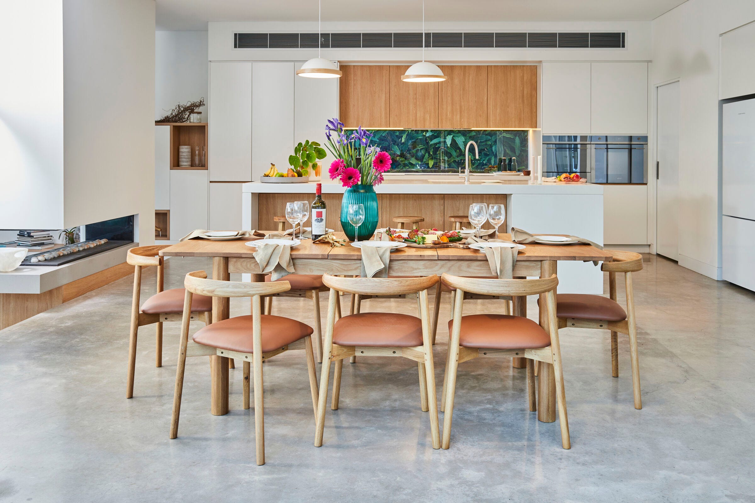 Ollie Dining Chair | Leather | Lounge Lovers