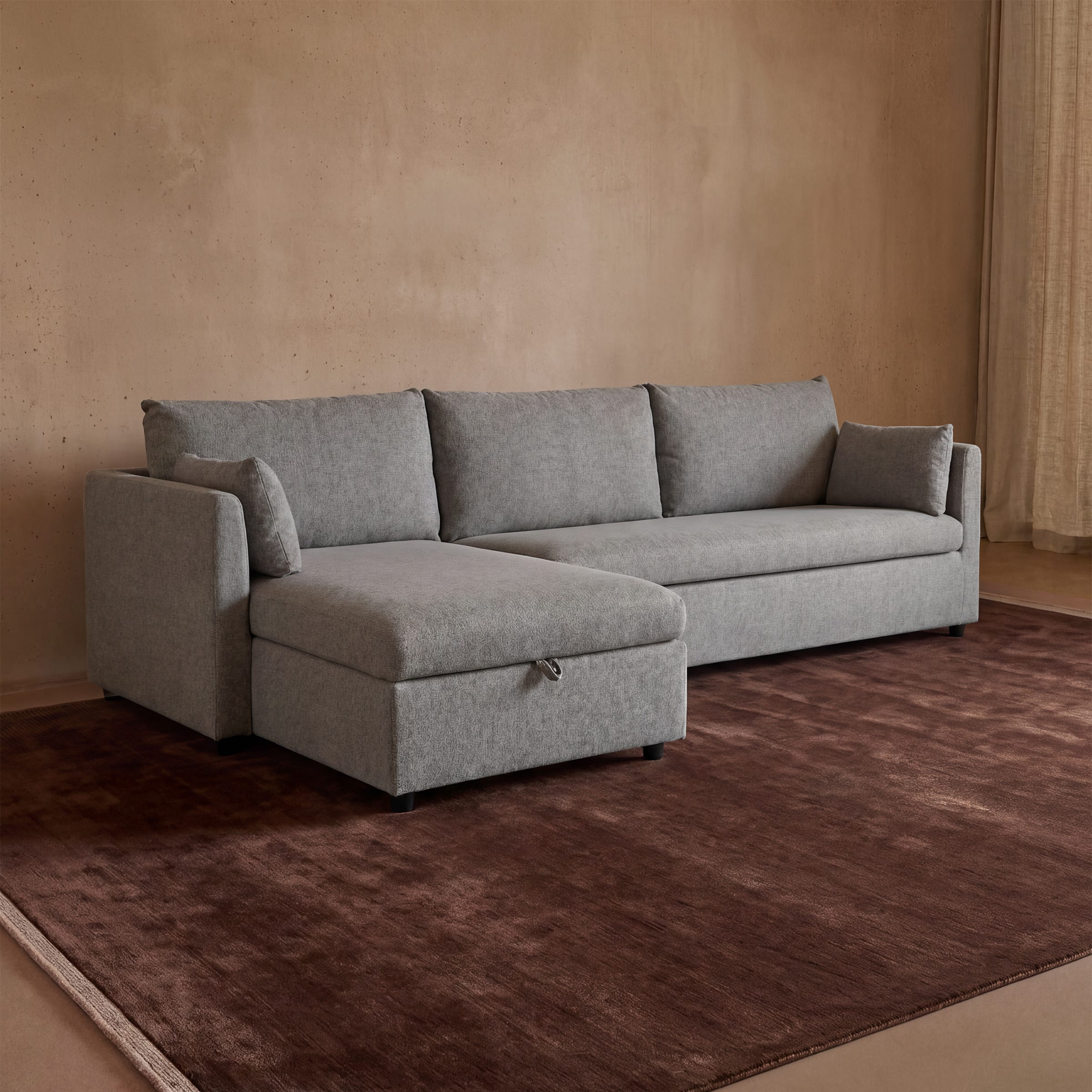 Felix Left Storage Chaise Sofa Bed