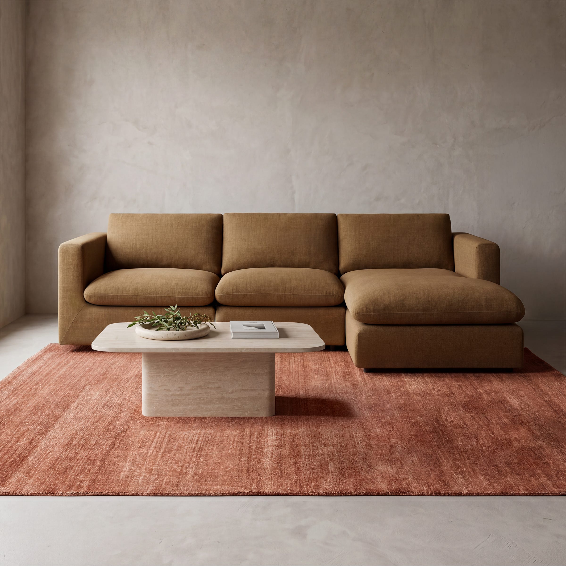 Hudson Mini Right Chaise Sofa