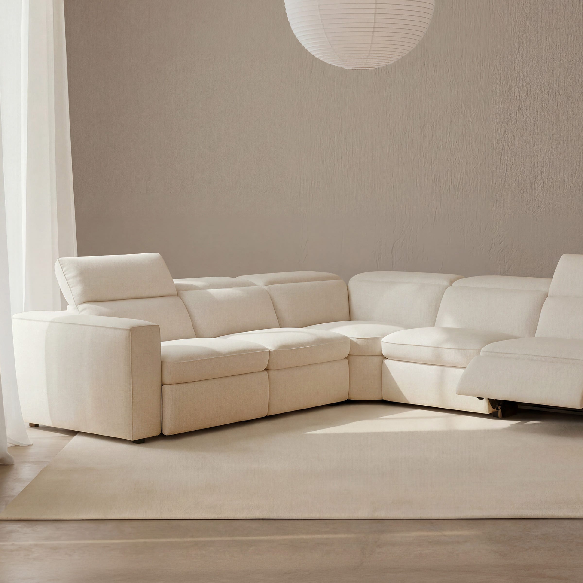 Abode Fabric Recliner Corner Sofa