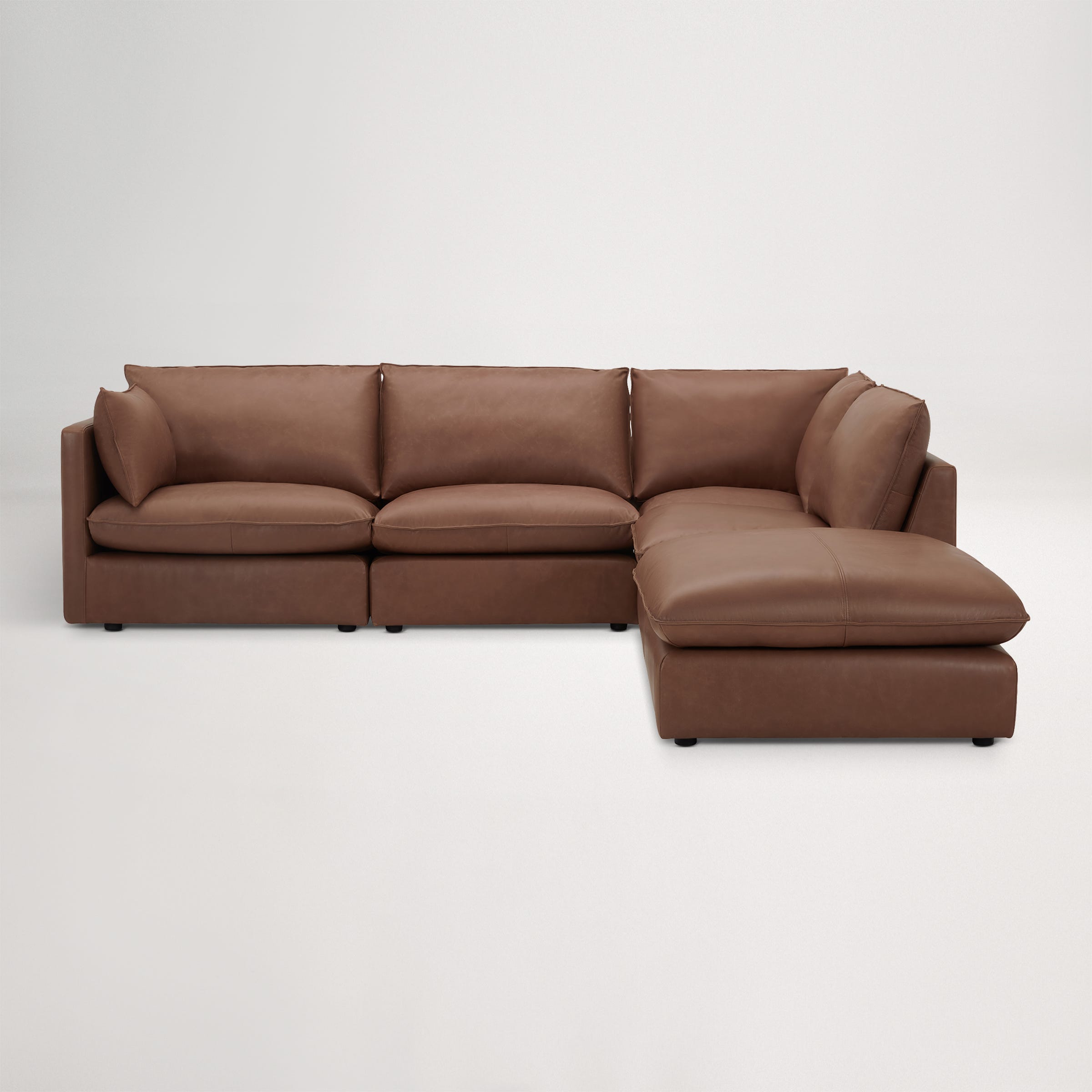 Loft Mini Leather Right Corner Sofa
