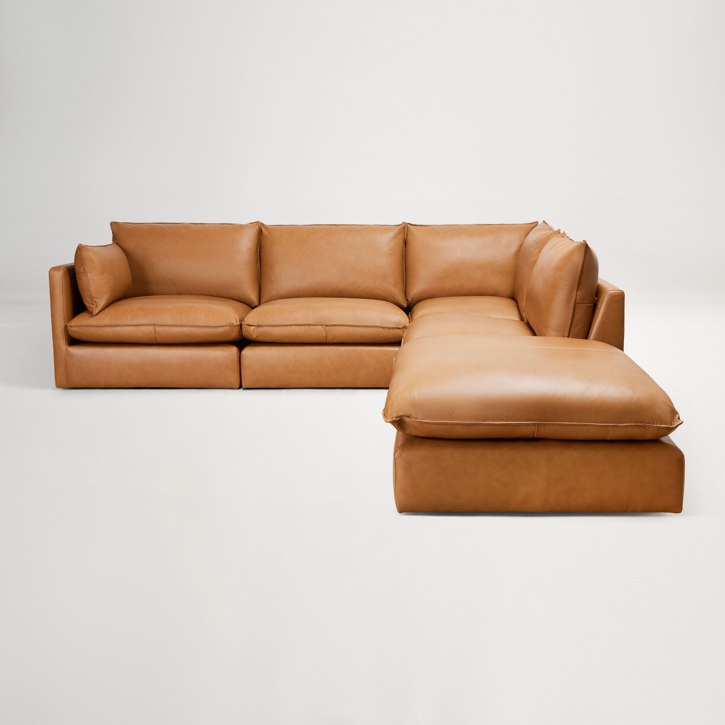 Loft Mini Leather Right Corner Sofa