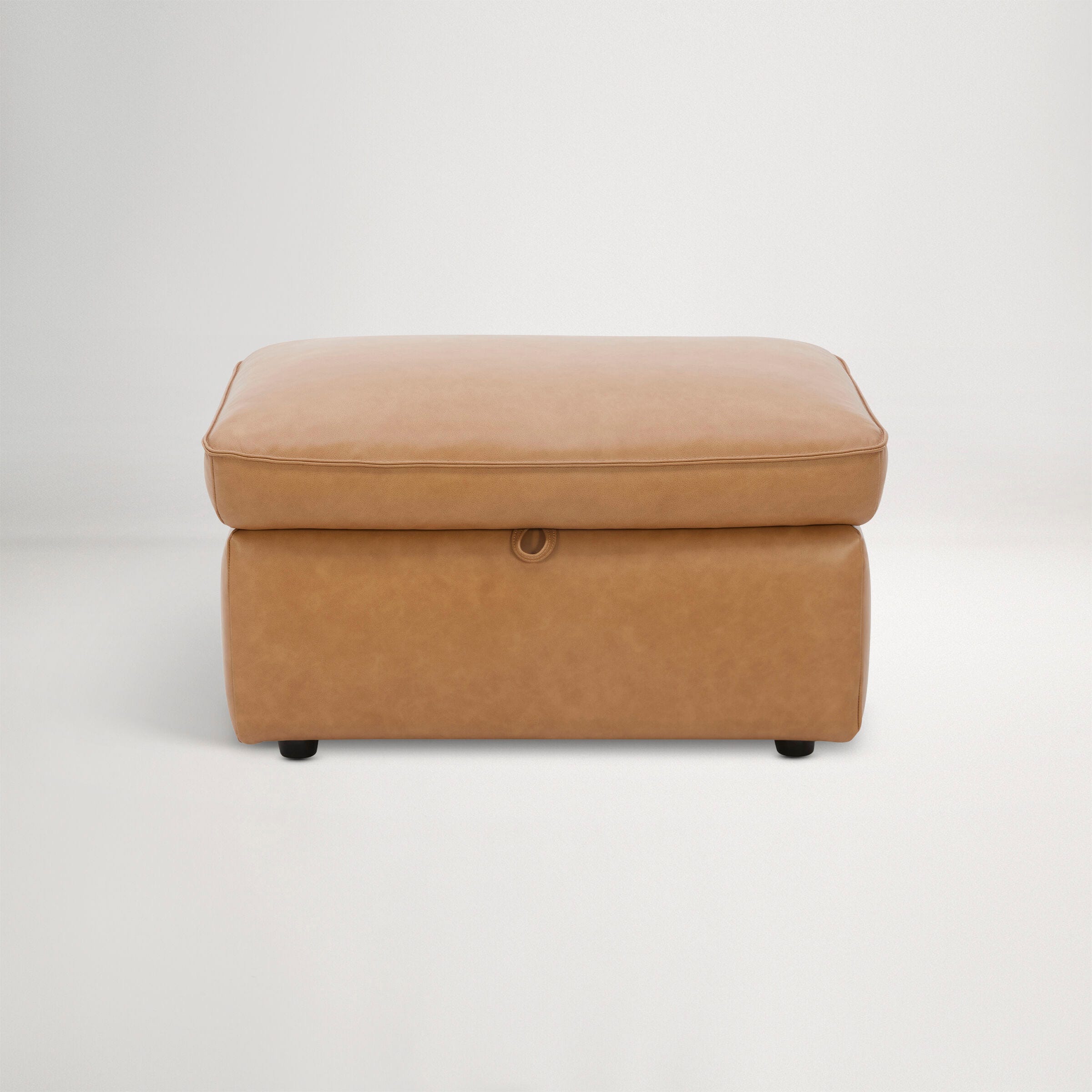 Abode Leather Storage Ottoman