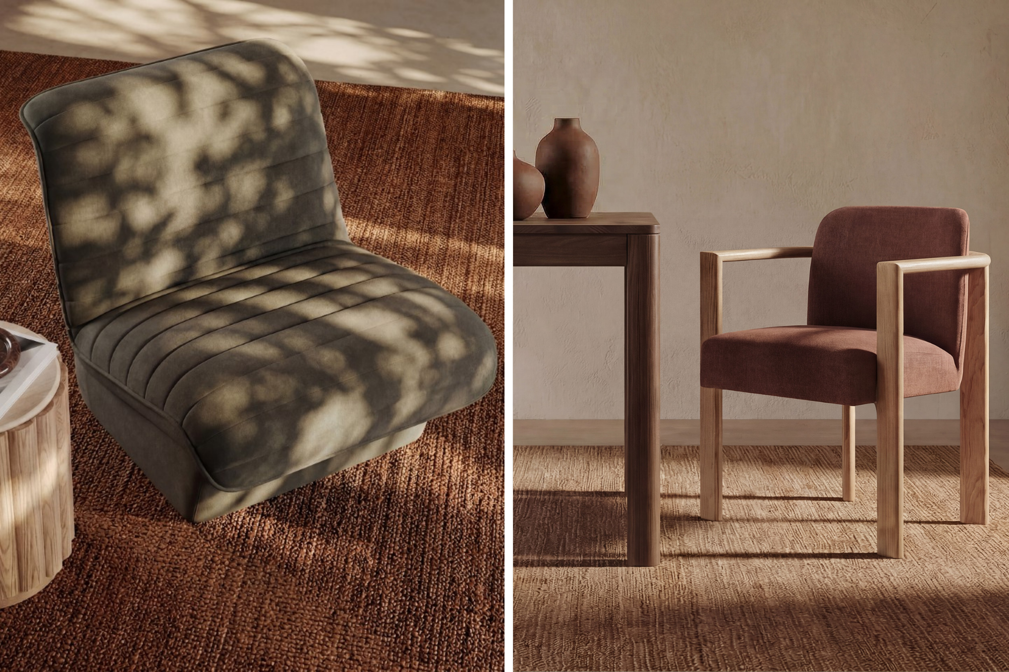 Dwell Accent Chair and Nora DIning Chair