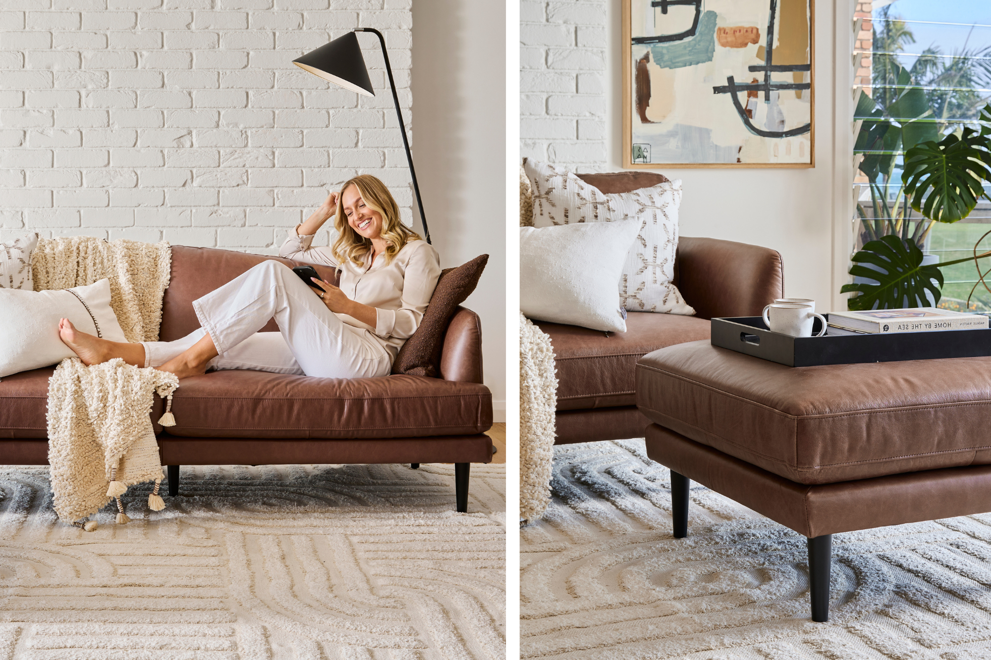 Alice Leather Sofa