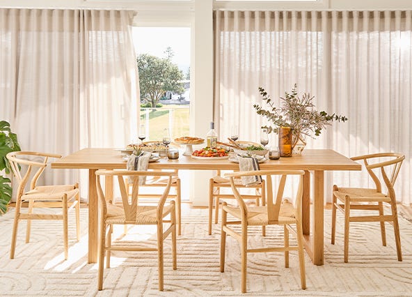 Ark Dining Chair Natural Style Shoot