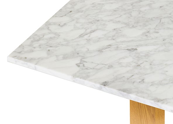 Bronte Marble Dining Table 180 Corner Up Close