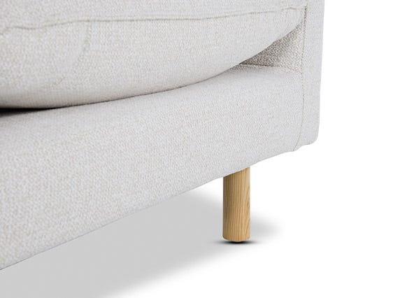 Cali 2 Seat Sofa Orson Sea Salt Leg Up Close