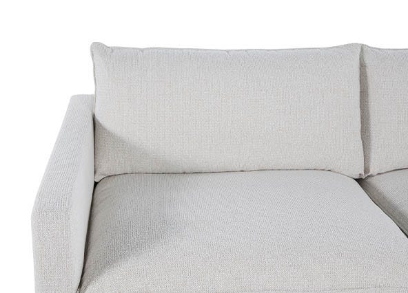 Cali 3 Seat Sofa Orson Salt Back and Seat Cushion Up Close