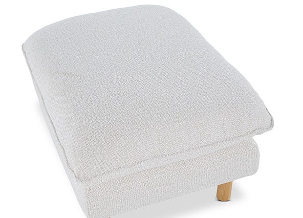 Cali Ottoman Orson Sea Salt Top View Angle