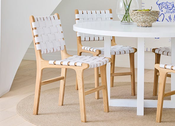 Cuba Dining Chair White Style Shoot