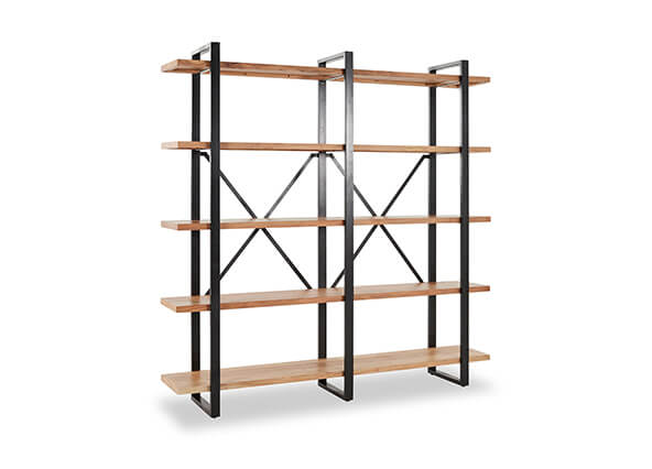 Dakota Bookshelf Teak Angle