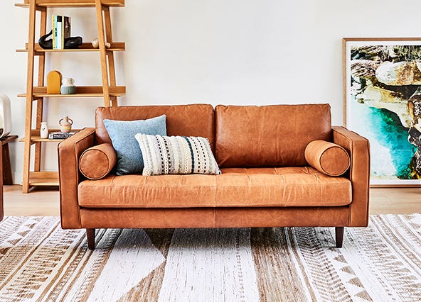Draper 2.5 Seat Sofa Charme Cigar Style Shoot