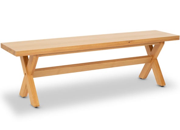 Graze Cross Bench 180 Natural Angle