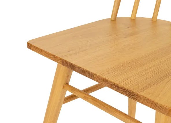 Graze Axis Dining Chair Natural Seating Up Close