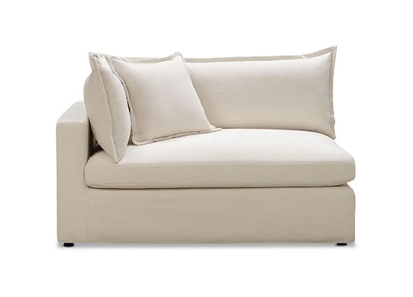 Haven Modular 2 Seat Left Arm Mornington Ivory Front