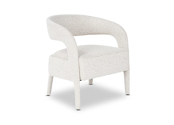Helena Accent Chair Latte Angle