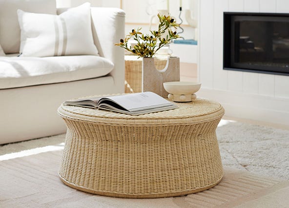 Kai Coffee Table Rattan Style Shoot Front