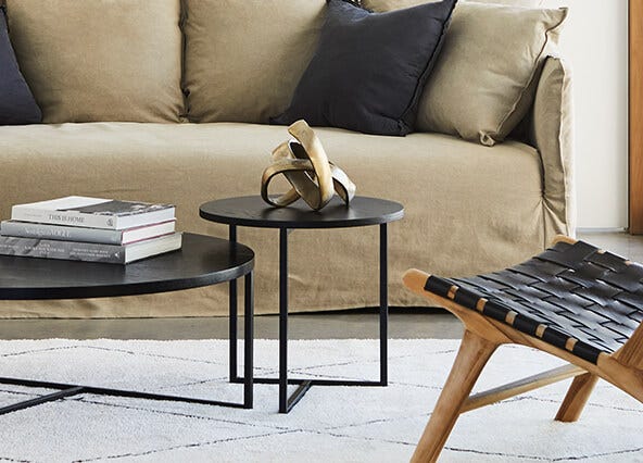 Turner Side Table Black Style Shoot