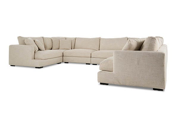 Long Beach 7pc Corner Sofa Sienna Natural Angle
