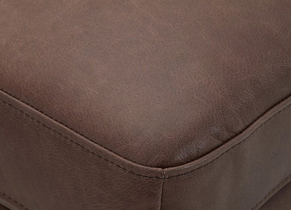 Alice Leather Left Corner Sofa Phoenix Coffee Seating Up Close