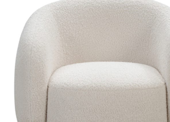 Billie Armchair Sesame Seed Seating Up Close