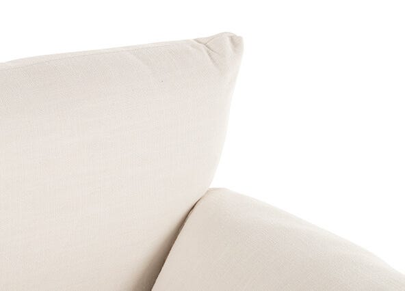 Bliss Accent Chair White Cushions Up Close