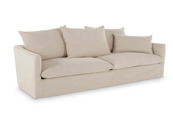 Cloud 4 Seat Sofa Austin Ivory Angle