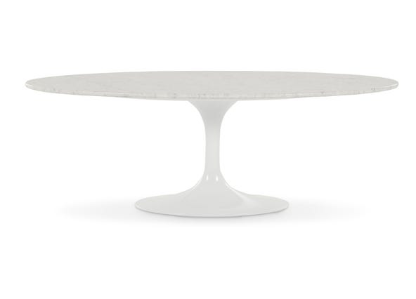 Guardsman Oval Marble Coffee Table Front