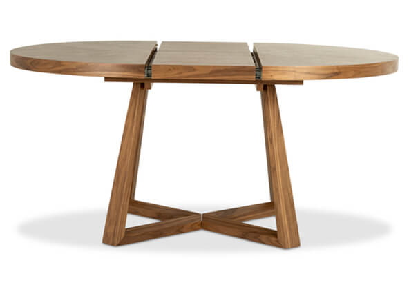 Conrad Extension Dining Table Walnut Extended Front