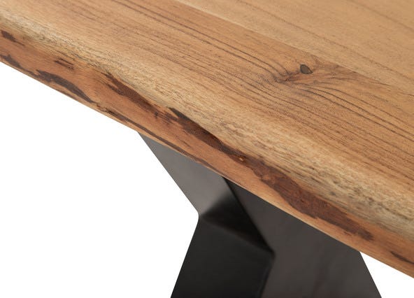 Dakota Bench Teak 140 Side Up Close