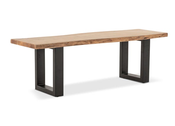 Dakota U Bench Teak 140 Angle