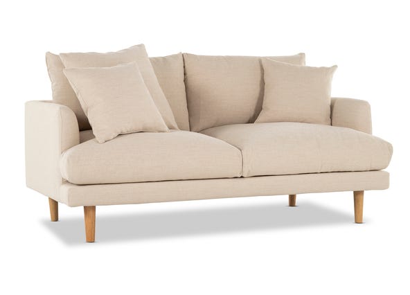 Hampton 2 Seat Sofa Havana Natural Angle