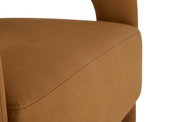 Helena Accent Chair Butterscotch Seating Up Close