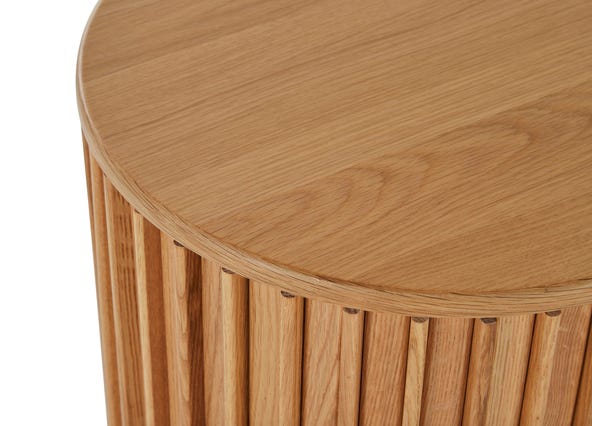 Hendrix Sideboard Oak Top Corner Up Close