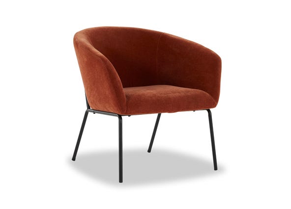 Isla Armchair Clay Angle